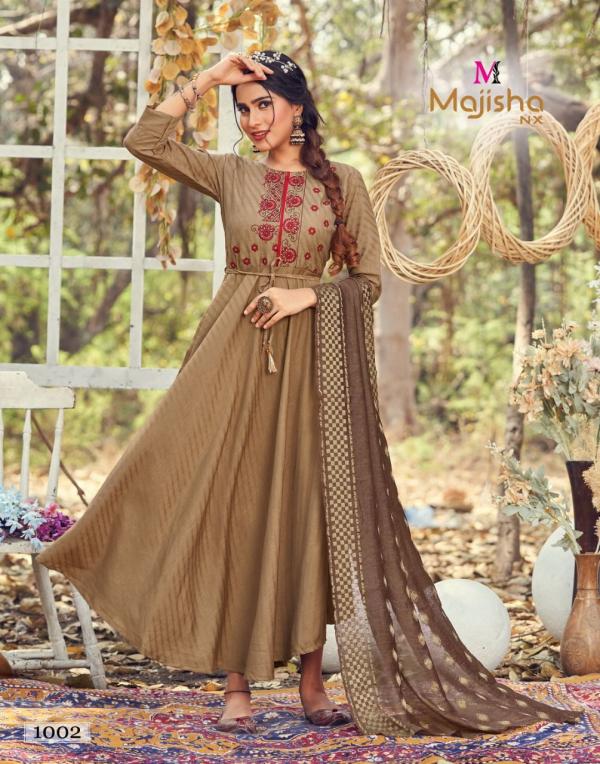 Majisha Nx Pankh 1 Designer Rayon Kurti With Dupatta